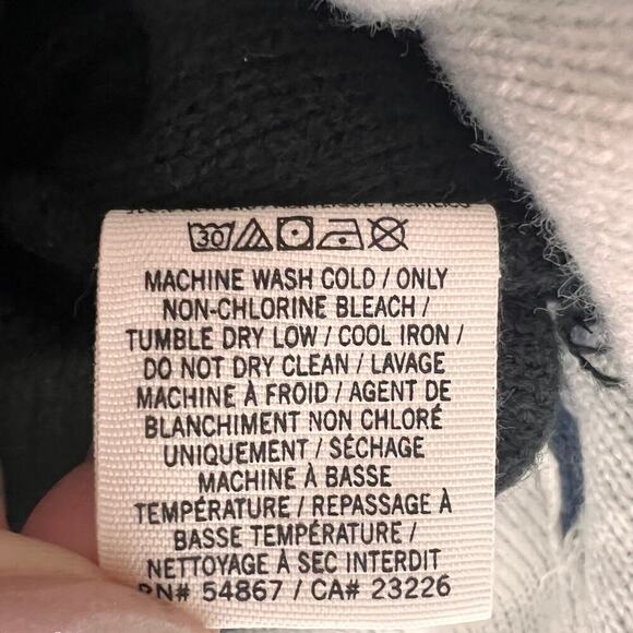 Victorias Secret PINK Knit Hat Sporty Streetwear Blue White Winter Pom Pom - Picture 7 of 7